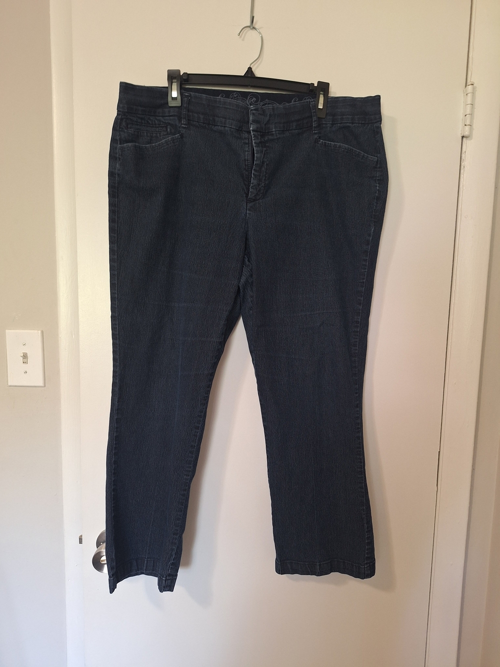 PLUS JM Collection Dark Blue Straight Leg Jeans Size 18WP